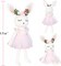 Ballerina Doll Easter Stuffed Animal Bunny Stuffed Animal Easter Plush Animal Doll, Plush Toy Bunny Stuffed Animals for Girls Easter Stuffed Animal on Birthday Christmas